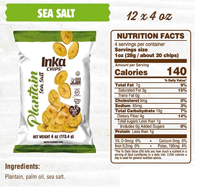 Inka Crops // Sea Salt Plantain Chips 4 oz