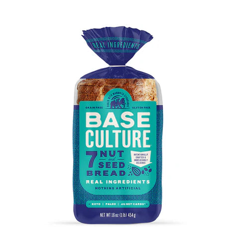 Base Culture // Gluten Free 7 Nut and Seed Bread, 16 oz