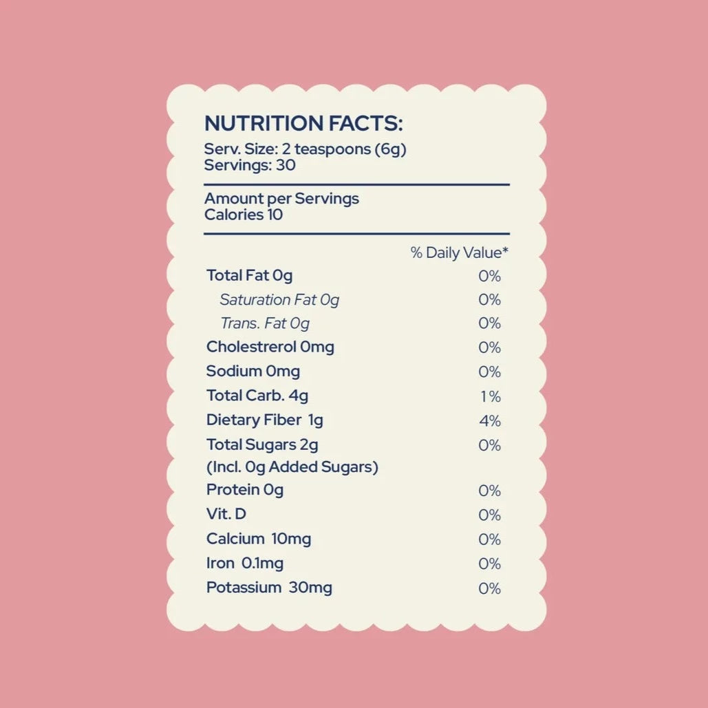 Sip Herbals Peppermint Mocha Coffee Substitute nutrition facts.