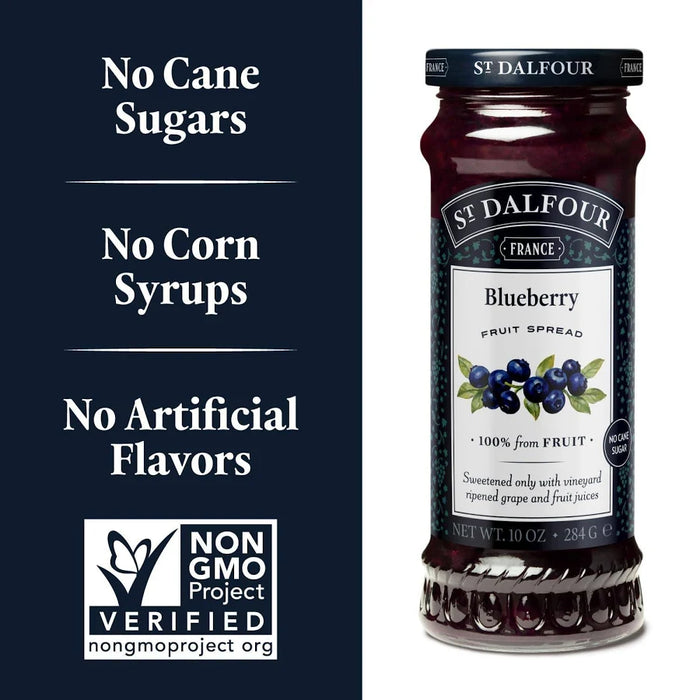 St. Dalfour Wild Blueberry Fruit Spread, 10 oz