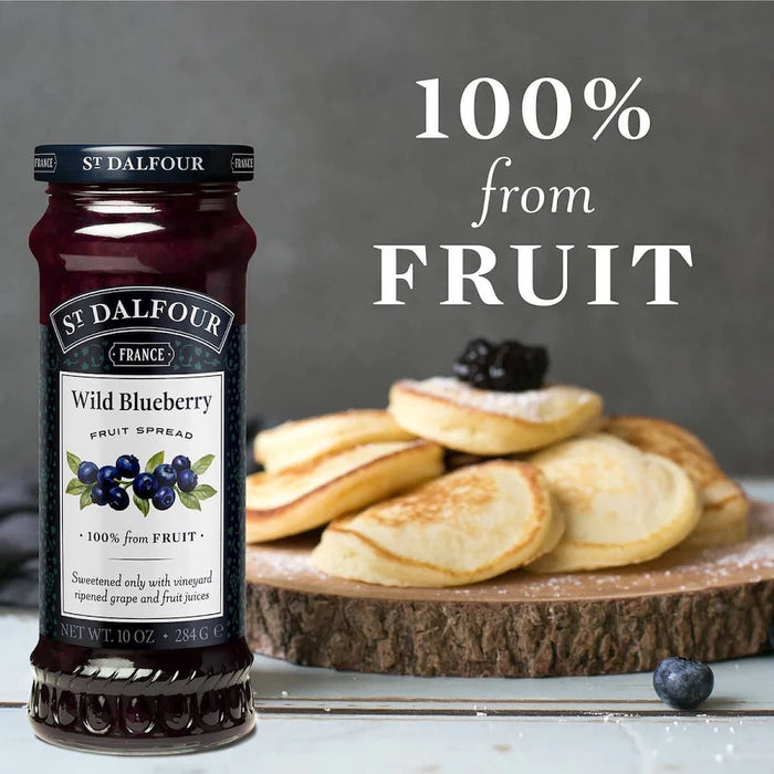 St. Dalfour Wild Blueberry Fruit Spread, 10 oz