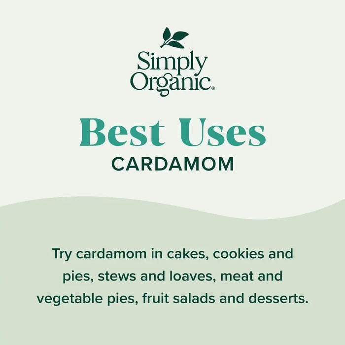 Simply Organic Ground Cardamom, 2.82 oz