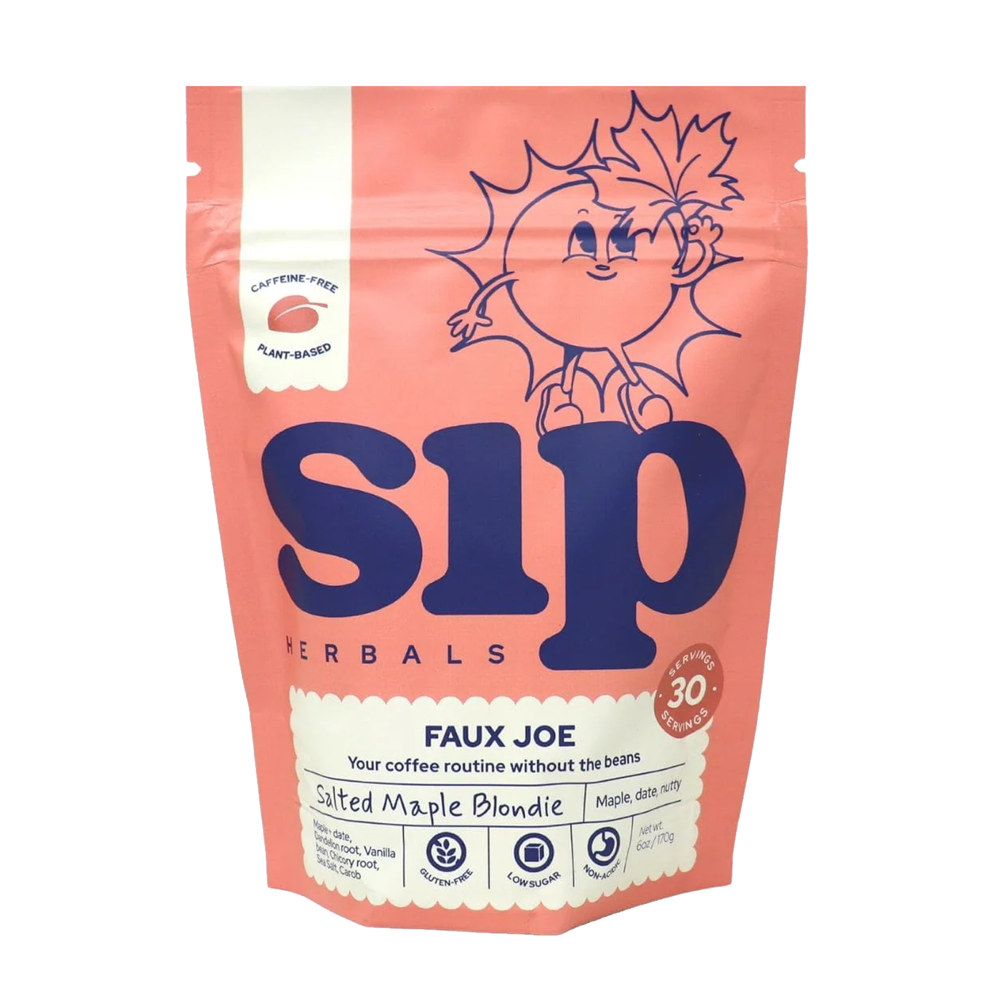 Sip Herbals Coffee Substitute - Salted Maple Blondie, 6 oz