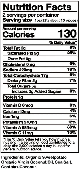 Sweetpotato Awesome // Spring Salt Fries 2 oz