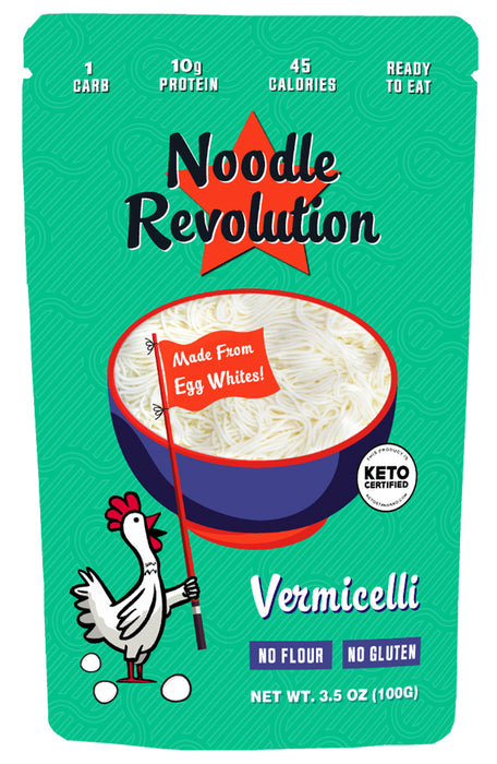 Pure Traditions // Noodle Revolution Keto Egg White Noodles - Vermicelli 3.5 oz