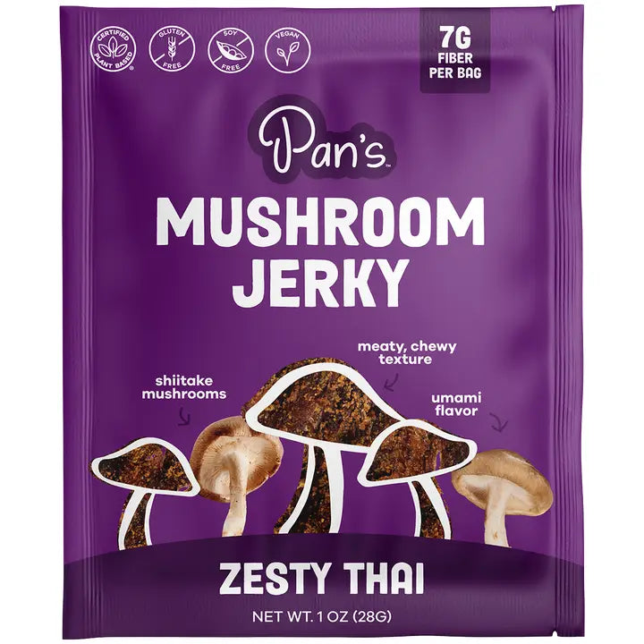 Pan's Mushroom Jerky // Zesty Thai Mushroom Jerky