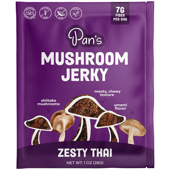 Pan's Mushroom Jerky // Zesty Thai Mushroom Jerky