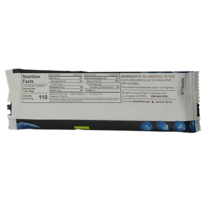 That's It // Blueberry + Probiotics Fruit Bar 1.2 oz