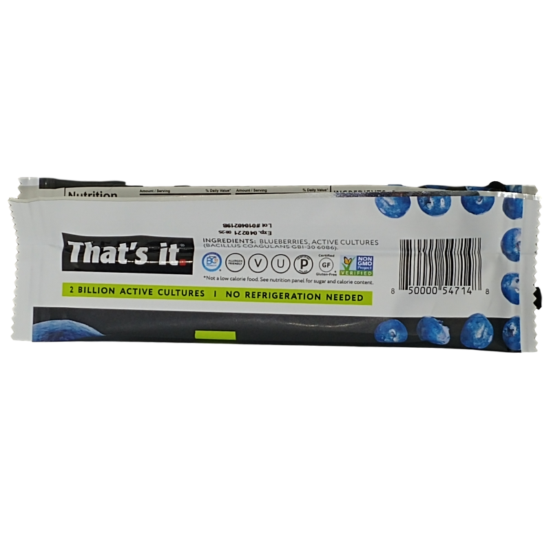 That's It // Blueberry + Probiotics Fruit Bar 1.2 oz