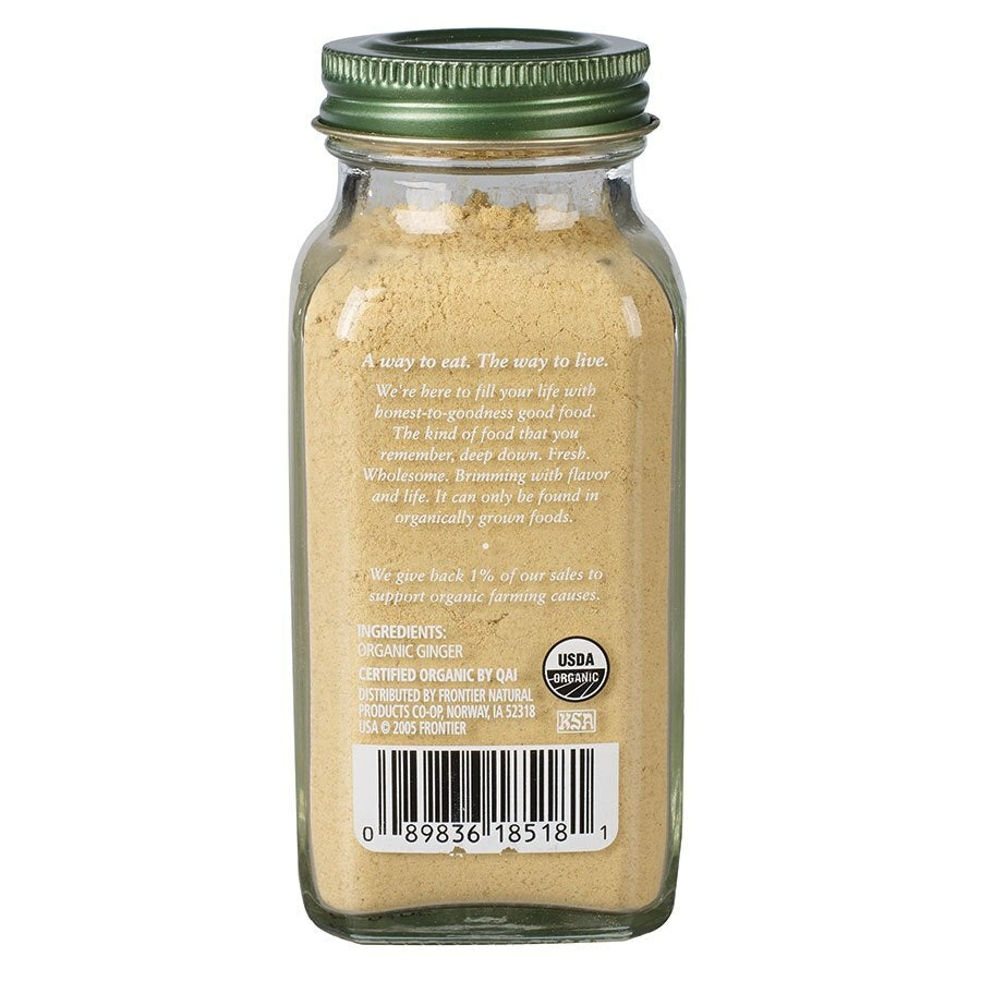 Simply Organic Ground Ginger Root ingredients organic ground ginger.