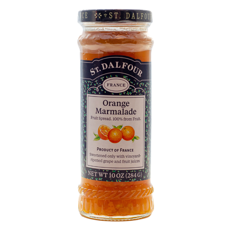St. Dalfour Orange Marmalade 10 oz jar front label orange marmalade.