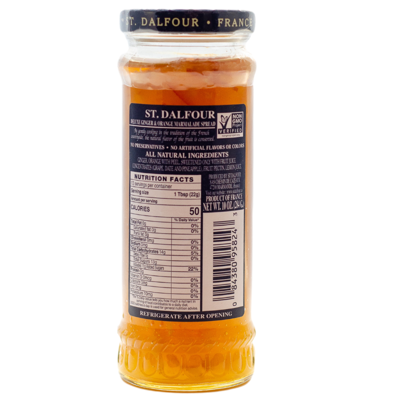 St. Dalfour Ginger & Orange Marmalade nutrition facts sugar free orange marmalade.