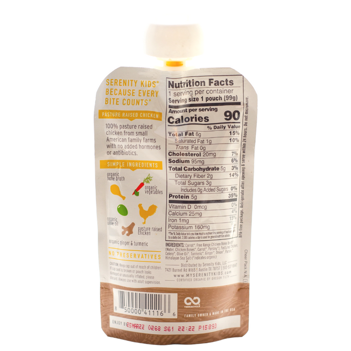 Serenity Kids // Turmeric Chicken 3.5 oz