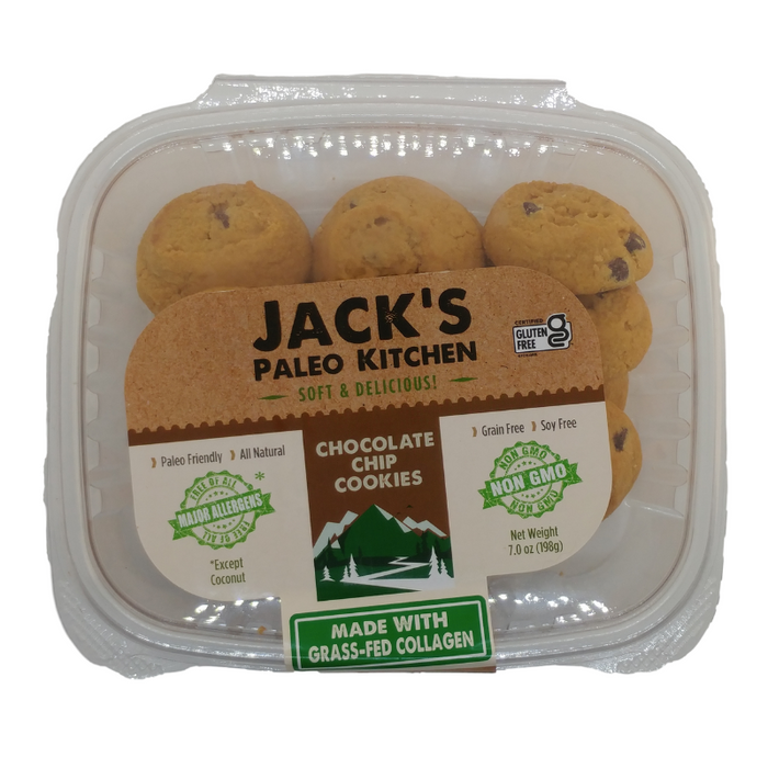 Jack's Paleo Kitchen // Chocolate Chip Cookies 7 oz (12 Cookies)