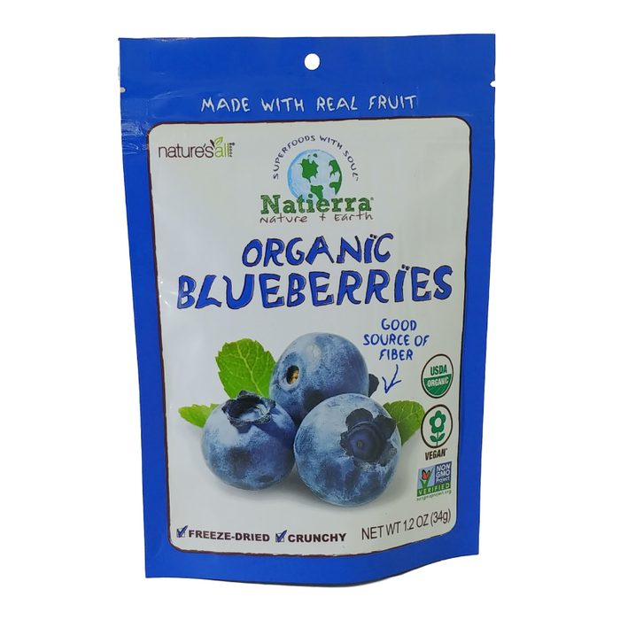 Natierra // Organic Freeze-Dried Blueberries 1.2 oz