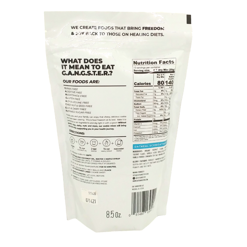 EAT G.A.N.G.S.T.E.R // Foatmeal Cookie Mix 8.5 oz