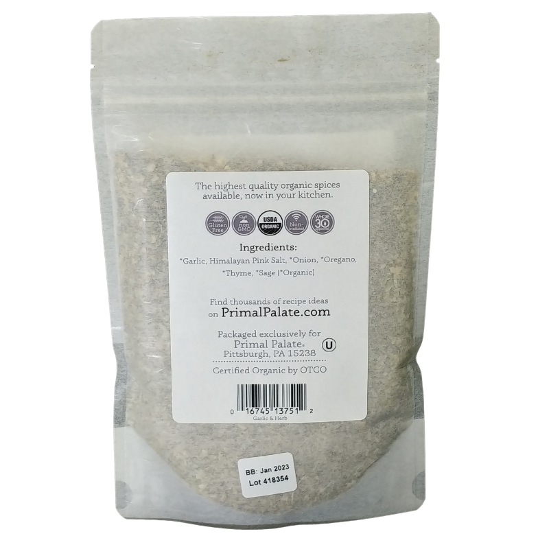 Primal Palate // Everyday AIP Garlic & Herb Pouch 6.3 oz