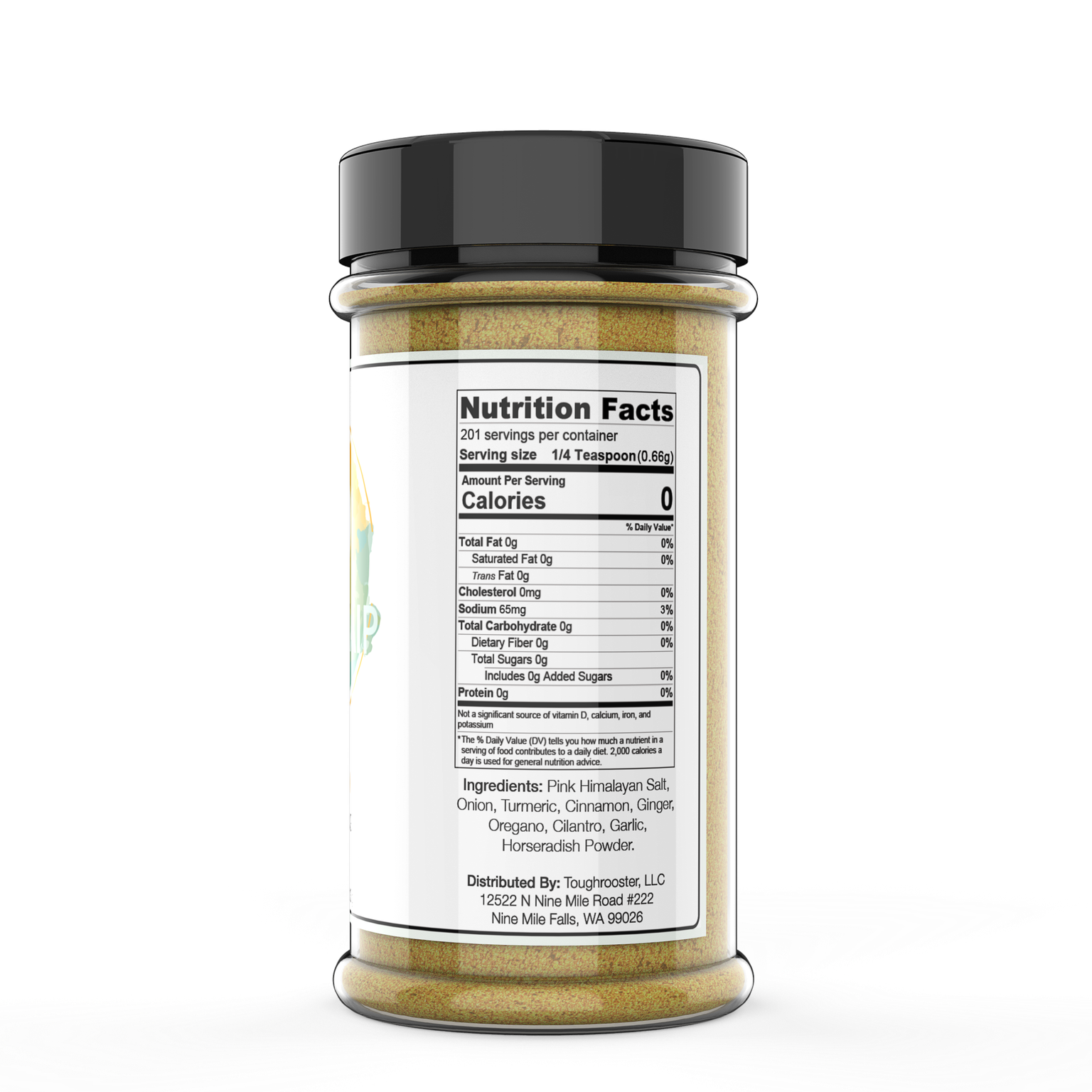 Truly AIP Taco Seasoning nutrition facts panel.