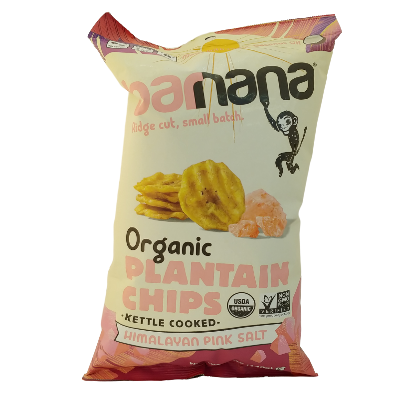 Barnana Organic Ridged Plantain Chips Himalayan Pink Salt 5 oz