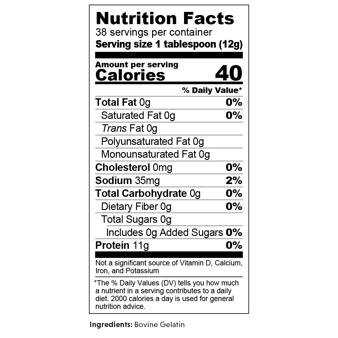 Great Lakes Gelatin Co. // Unflavored Beef Gelatin 16 oz