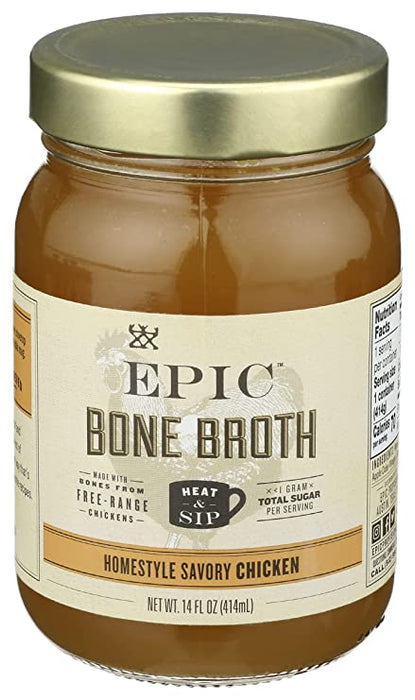 EPIC // Homestyle Savory Chicken Bone Broth 14 oz
