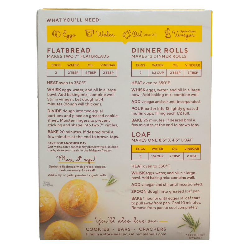 Simple Mills // Artisan Bread Almond Flour Mix 9.8 oz