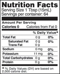 Bragg // Organic Apple Cider Vinegar with The Mother 16 oz Nutritional Facts