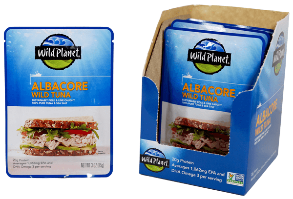 Wild Planet Albacore Tuna 3 Oz box.