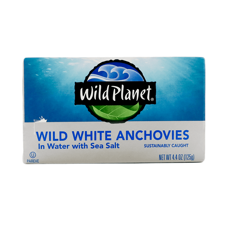 Wild Planet // Wild White Anchovies in Water with Sea Salt 4.4 oz