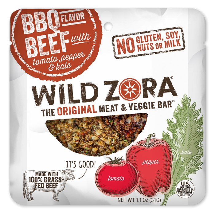 Wild Zora // Meat & Veggie Bar BBQ Beef 1.1 oz