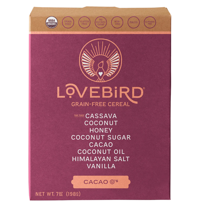 Lovebird // Rise and Fly Cacao Cereal 7oz.