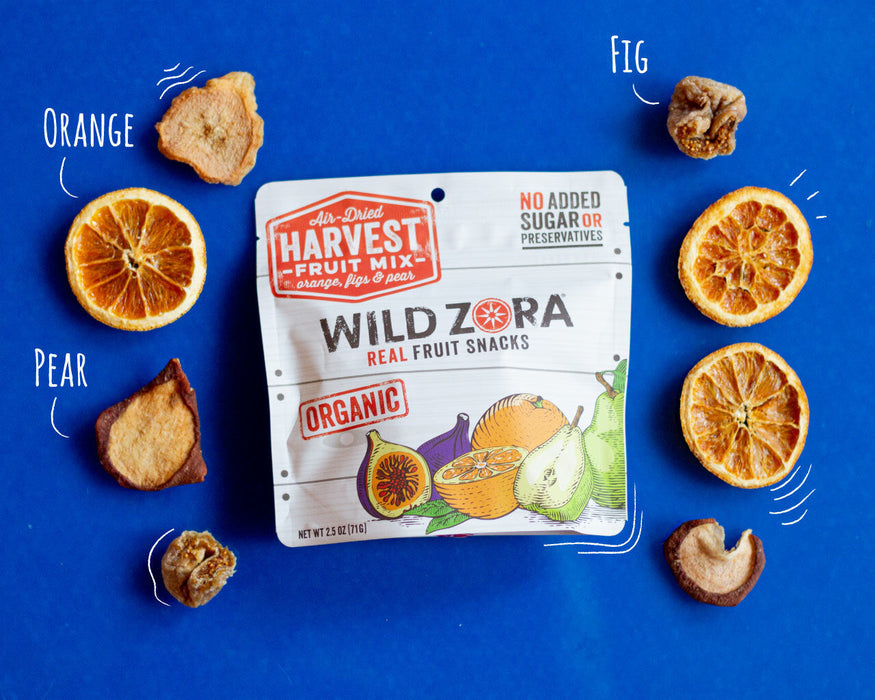 Wild Zora // Air-Dried Organic Harvest Fruit Mix with Oranges, Figs & Pears
