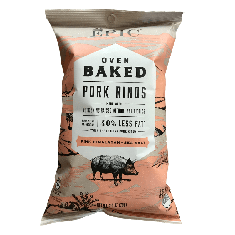 EPIC // Pink Himalayan + Sea Salt Oven Baked Pork Rinds 2.5 oz