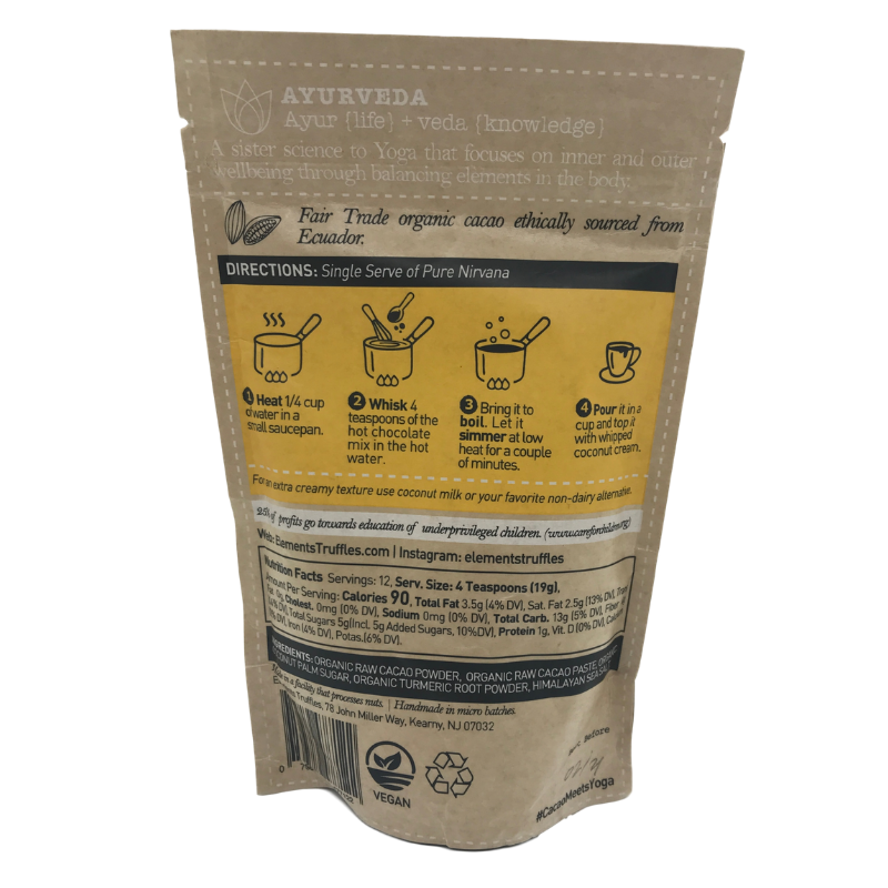 Elements Truffles // Turmeric Infused Dark Hot Chocolate 8 oz