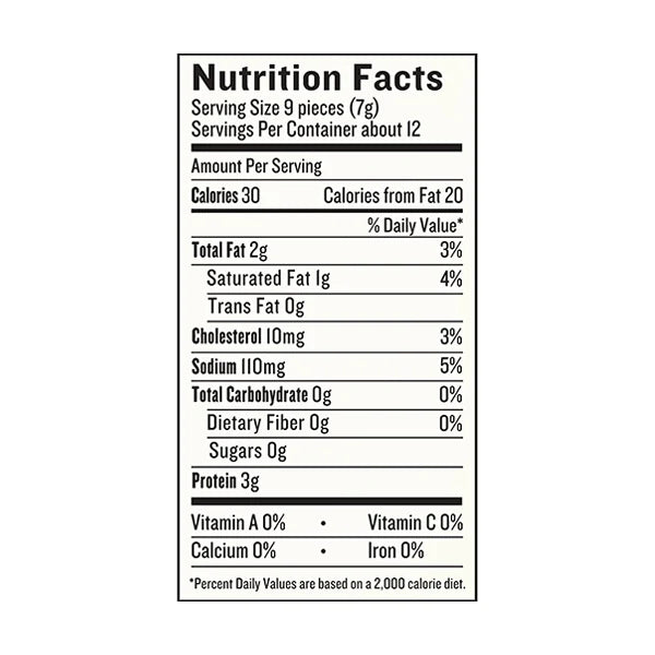 EPIC Hickory Smoked Bacon Bits nutrition facts.
