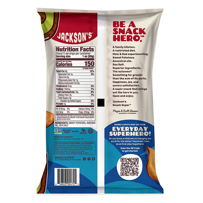Jackson's // Avocado Oil Sweet Potato Chips - 5 oz