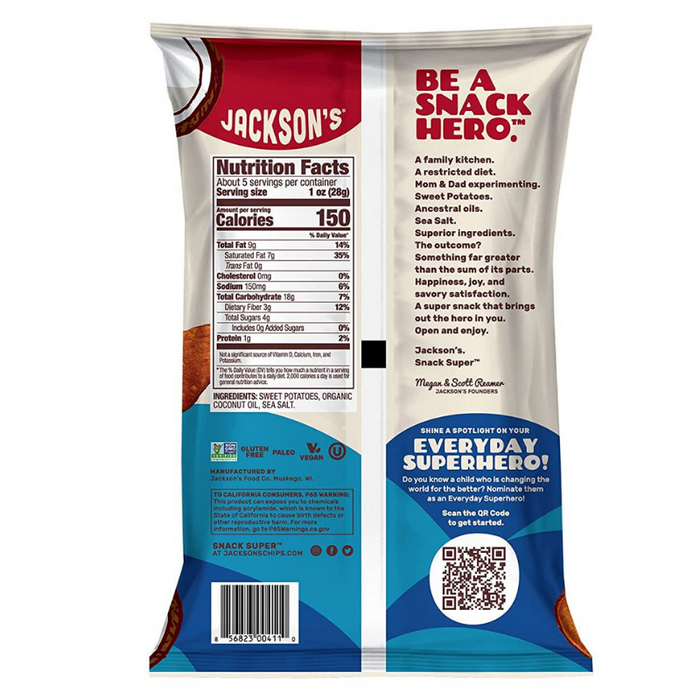 Jackson's // Coconut Oil Sweet Potato Chips - 5 oz