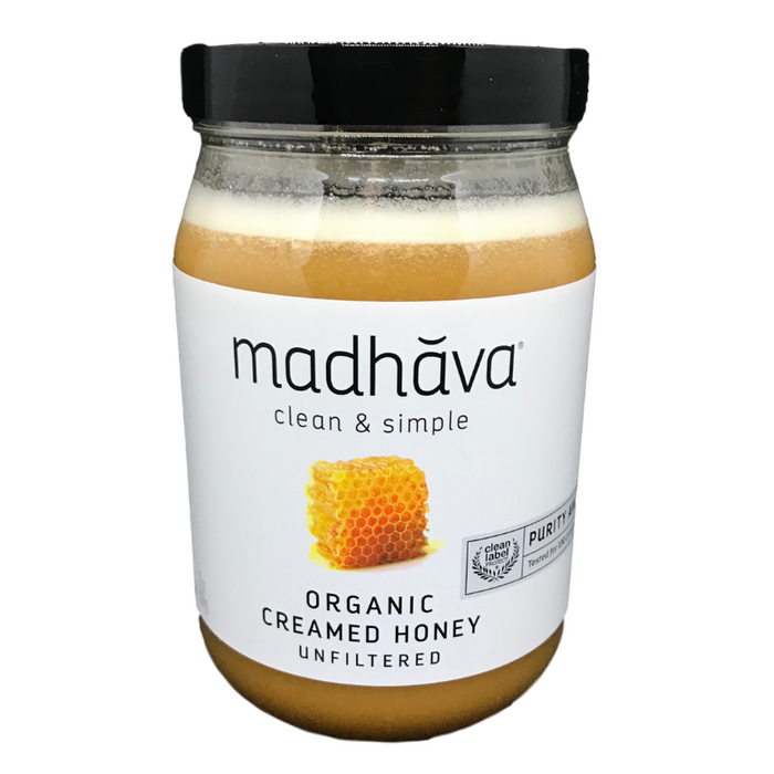 Madhava // Organic Creamed Honey - Unfiltered 22 oz