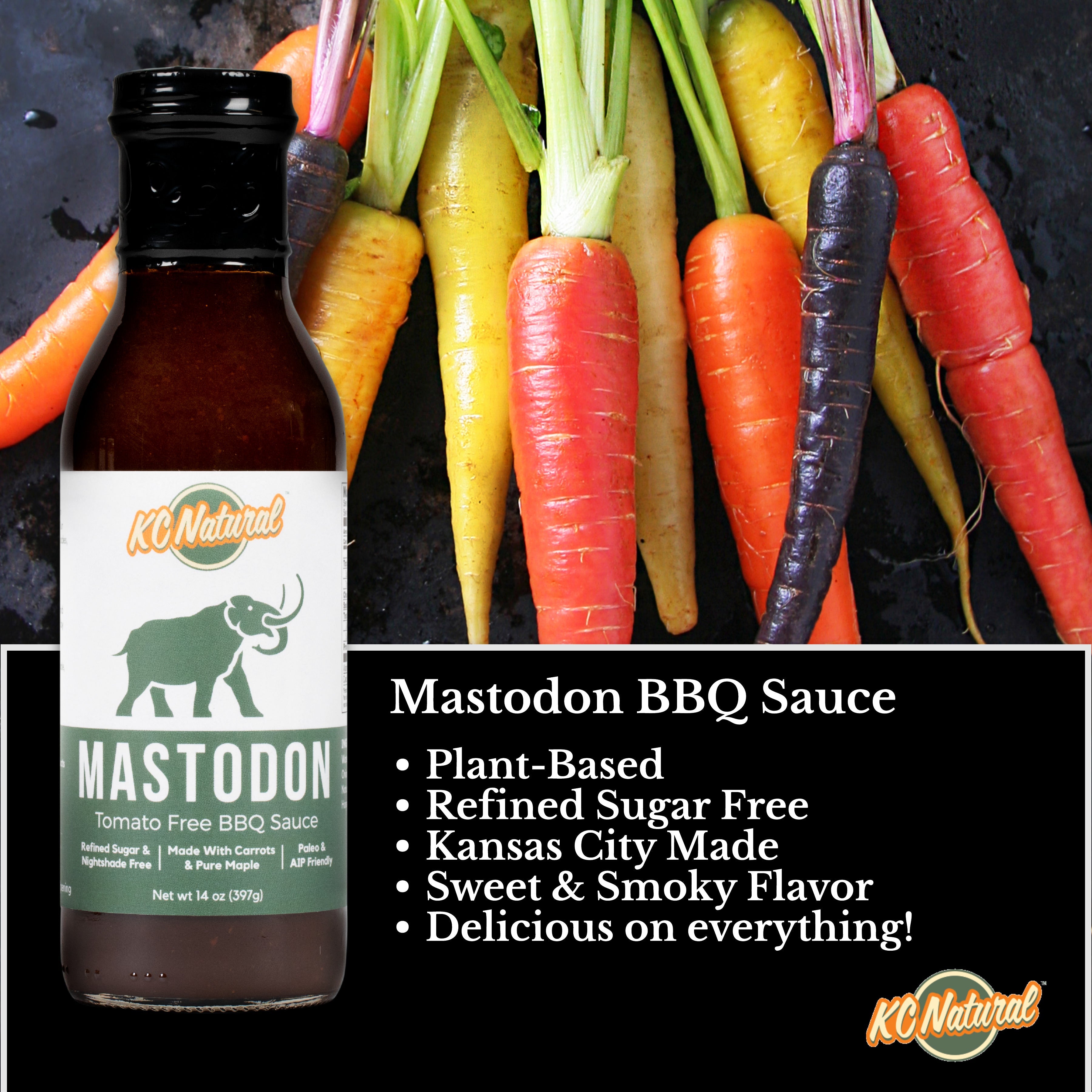 KC Natural // Mastodon AIP Friendly BBQ Sauce  14 oz