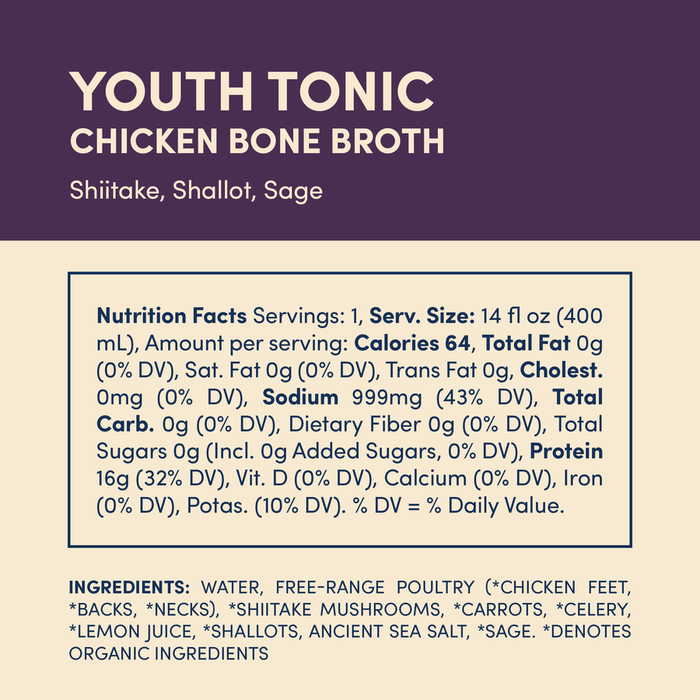 FOND // Youth Tonic Chicken Bone Broth 14 oz