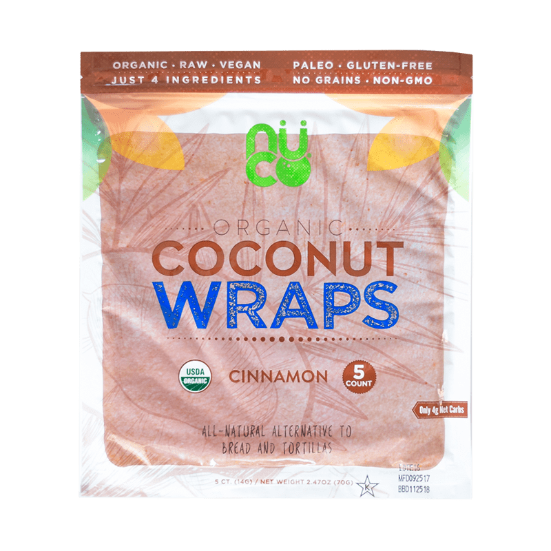 Nuco // Cinnamon Coconut Wraps - 5 Pack