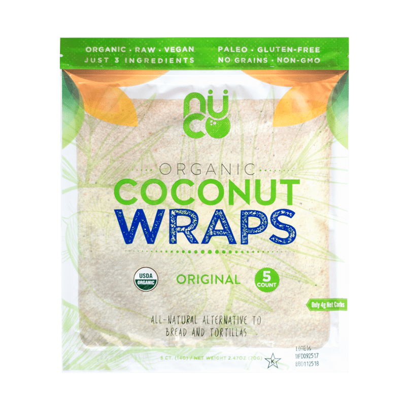 NUCO Raw Coconut Wraps (5-Pack)