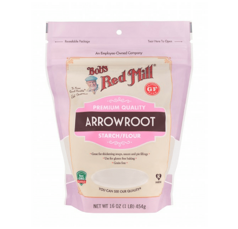 Bob's Red Mill Arrowroot Starch 16-oz bag, arrowroot starch gluten-free thickener.