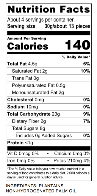 Artisan Tropic // Naturally Sweet Plantain Strips 4.5 oz