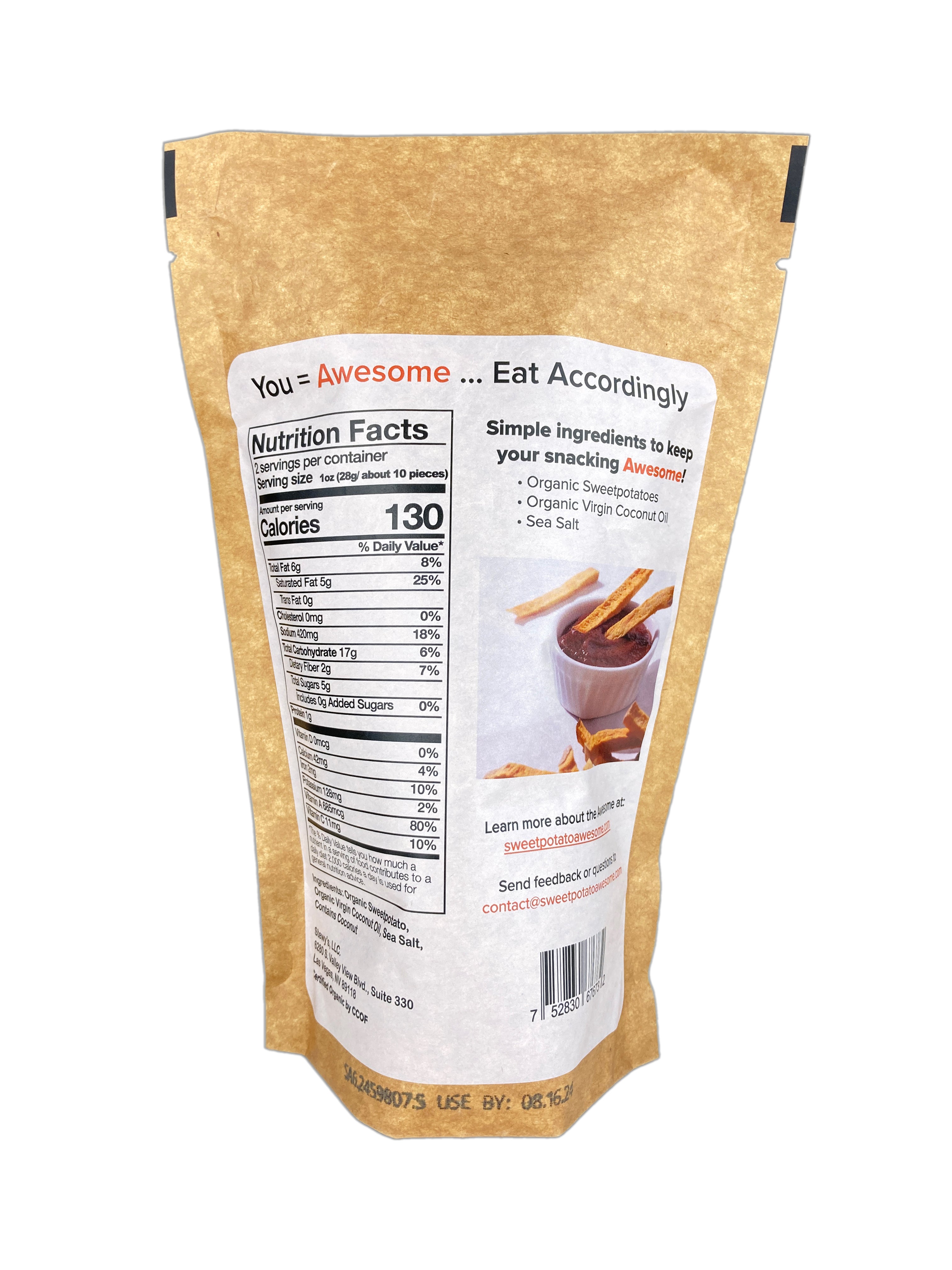 Sweetpotato Awesome // Sea Salt Fries 2 oz
