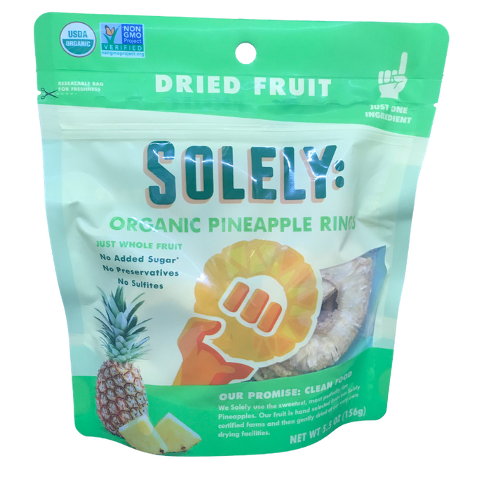 Solely // Organic Pineapple Rings 5.5 oz