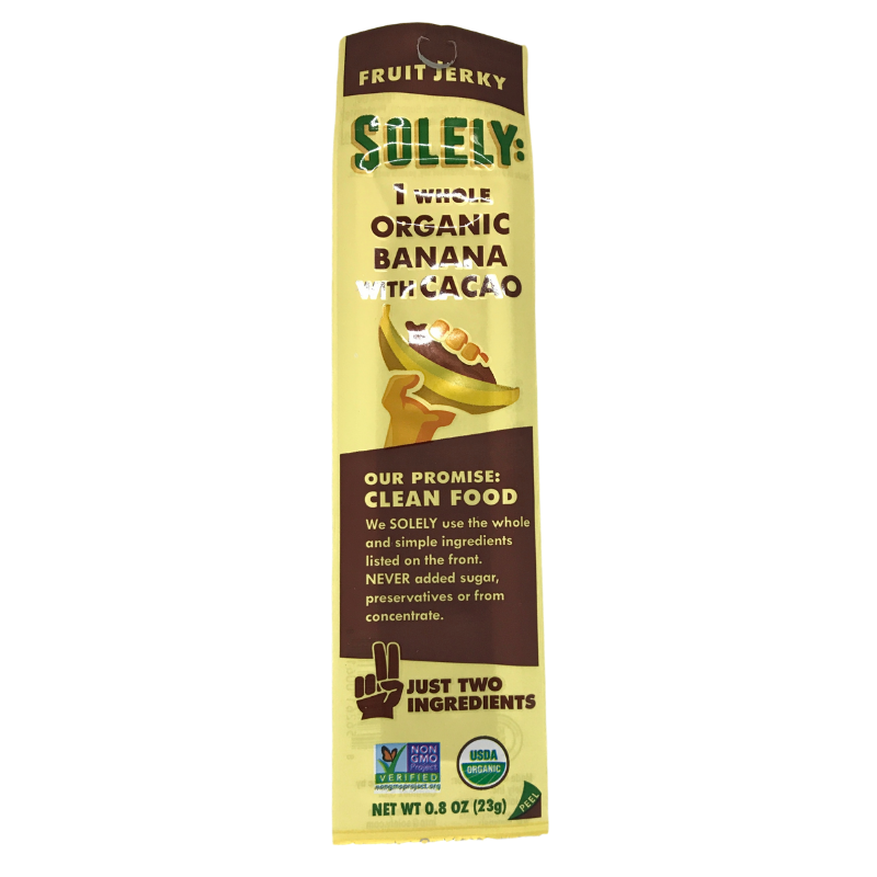 Solely // Fruit Jerky Banana with Cacao .8 oz