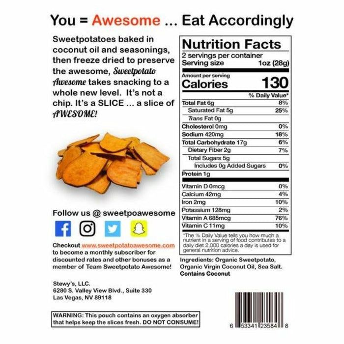 Sweetpotato Awesome // Sea Salt Bits 8 oz