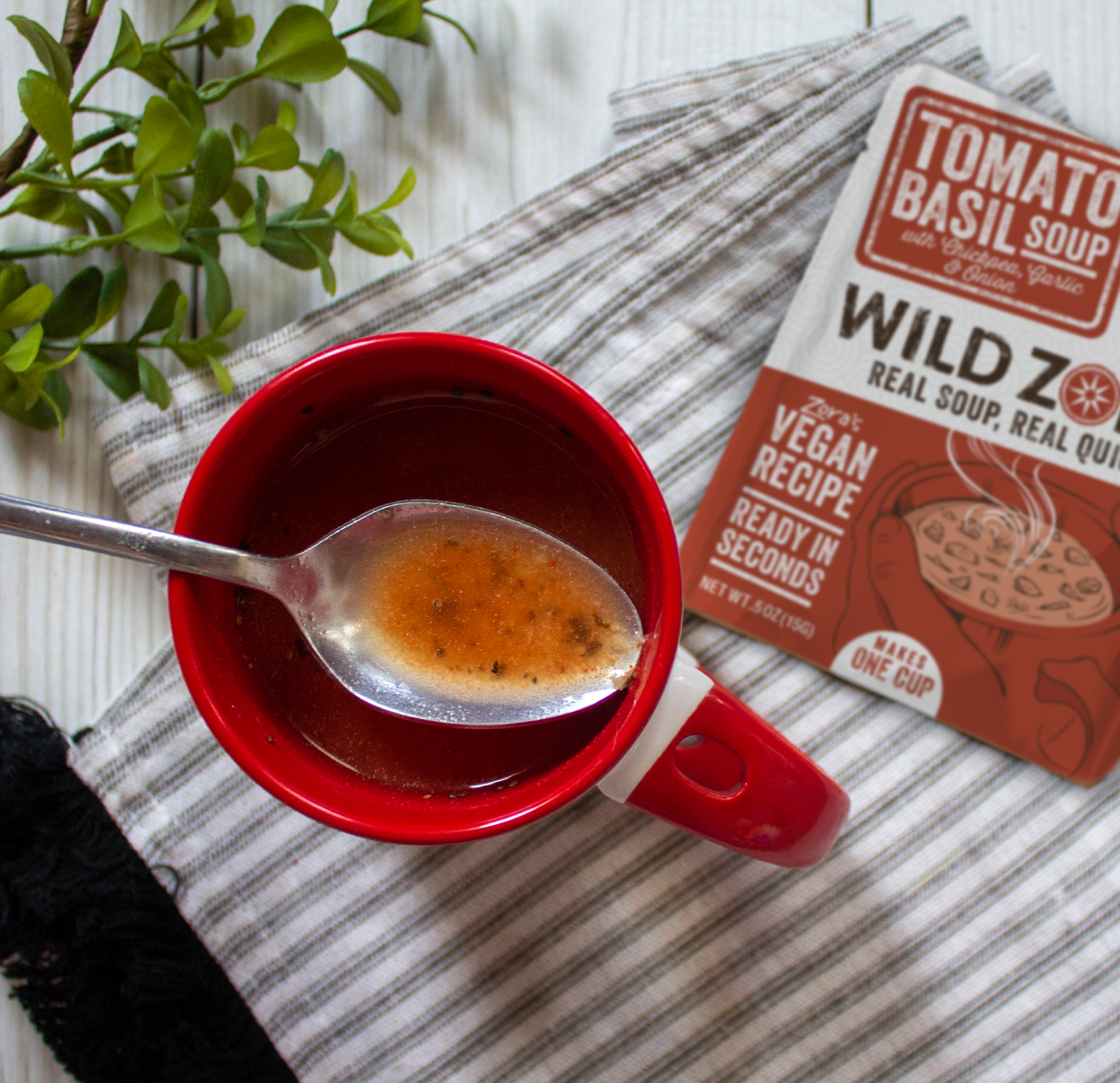 Wild Zora Tomato Basil Instant Soup | Vegan Tomato Soup