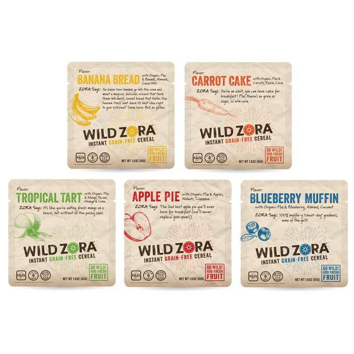 Wild Zora // Instant Grain-Free Cereal Variety Pack